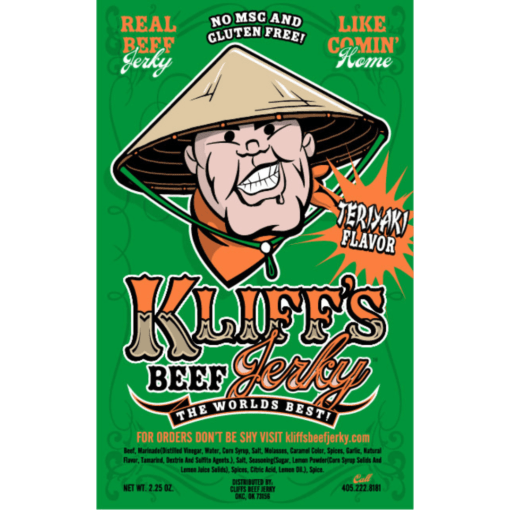 Kliff's Beef Jerky Teriyaki